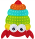 Pop-It игрушка BIG Сrayfish (Рак) 31/26см Orange/Red