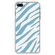 Чехол прозрачный Print Animal Blue для iPhone 7 Plus | 8 Plus Zebra купить