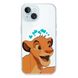 Чохол прозорий Print Lion King with MagSafe для iPhone 14 Plus Simba Love Blue