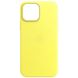 Чехол ECO Leather Case with MagSafe для iPhone 15 Plus Yellow