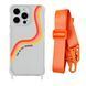 Чохол прозорий з ремінцем Print Mood swings для iPhone 11 PRO Live in the moment/Orange