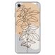 Чехол прозрачный Print Leaves для iPhone 7 | 8 | SE 2 | SE 3 Flowerpot купить