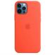 Чехол Silicone Case Full OEM+MagSafe для iPhone 12 | 12 PRO Electric Orange купить