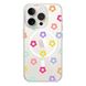 Чохол прозорий Print Flower Color with MagSafe для iPhone 14 PRO MAX Flower rainbow