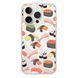Чехол прозрачный Print FOOD with MagSafe для iPhone 14 PRO Sushi - ash-mobile.com.ua - фото 1