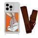 Чохол прозорий з ремінцем Print Кролик для iPhone 11 PRO MAX Кролик/Brown