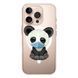 Чехол прозрачный Print Animals with MagSafe для iPhone 17 PRO MAX Panda