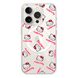 Чехол прозрачный Print Hello Kitty with MagSafe для iPhone 15 PRO Head Red