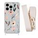 Чохол прозорий з ремінцем Print Flower для iPhone 14 PRO Floral Dream/Antique White
