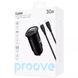 Автомобільний ЗП Proove Flash 30W (Type-C + USB) + Cable Type-C to Type-C Black