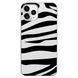 Чохол прозорий Print Zebra для iPhone 15 PRO