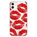Чехол прозрачный Print Love Kiss для iPhone 12 | 12 PRO Lips купить