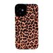 Чехол Ribbed Case для iPhone 15 Leopard small Brown