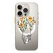 Чохол прозорий Print Leaves with MagSafe для iPhone 16 PRO Hands Flower