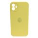 Чехол Silicone Case FULL+Camera Square для iPhone 12 Yellow купить