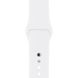 Ремінець Silicone Sport Band для Apple Watch 42mm | 44mm | 45mm | 49mm White розмір S
