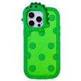 Чехол Silicone Dinosaur Case для iPhone 13 PRO MAX Green - ash-mobile.com.ua - фото 1