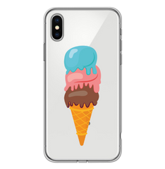 Чохол прозорий Print SUMMER для iPhone XS MAX Ice Cream купити
