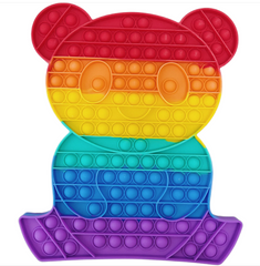 Pop-It іграшка BIG Bear (Ведмідь) 31/27см Red/Purple купити