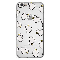 Чехол прозрачный Print Duck для iPhone 6 | 6s White купить
