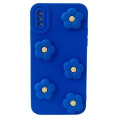 Чехол Flower Case для iPhone XS MAX Ultramarine купить
