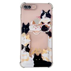Чохол Animal Pocket Case для iPhone 7 Plus | 8 Plus Cats купити