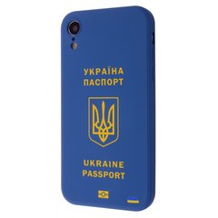 Чехол WAVE Ukraine Edition Case для iPhone XR Ukraine passport Blue купить