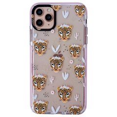 Чехол прозрачный Leopard для iPhone 11 PRO MAX Pink купить