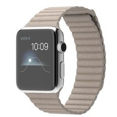 Шкіряний Ремінець Leather Loop Band для Apple Watch 42/44/45/49 mm Stone купити
