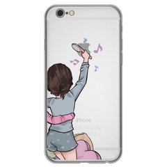 Чехол прозрачный Print для iPhone 6 | 6s Home Girls Blue купить