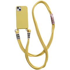 Чехол TPU two straps California Case для iPhone 13 PRO Yellow