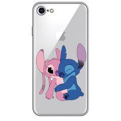 Чохол прозорий Print для iPhone 7 | 8 | SE 2 | SE 3 Blue monster and Angel купити