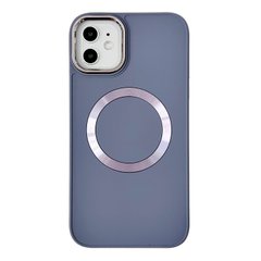 Чохол Matte Colorful Metal Frame MagSafe для iPhone 15 Lavander Grey