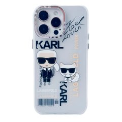 Чохол Fashion Karl Lagerfeld Case для iPhone 14 PRO White