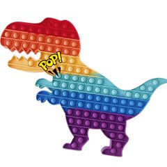 Pop-It іграшка BIG Dinosaur (Дінозавр) 30/30см Red/Purple купити