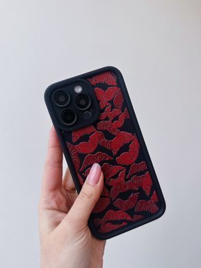 Чехол Lips Case для iPhone 14 PRO MAX Black - ash-mobile.com.ua - фото 4
