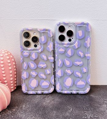 Чохол Purple Leopard Case для iPhone 11 PRO Transparent - ash-mobile.com.ua - фото 5