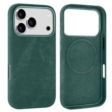 Чехол Suede with MagSafe для iPhone 14 PRO Dark Green - ash-mobile.com.ua - фото 1