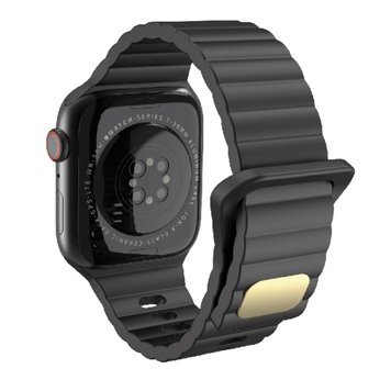 Ремінець Simple Stylish Band для Apple Watch 42mm | 44mm | 45mm | 46mm | 49mm Black - ash-mobile.com.ua - фото 1