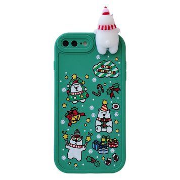 Чехол 3D New Year для iPhone 7 Plus | 8 Plus Christmas Bears - ash-mobile.com.ua - фото 1