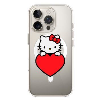 Чохол прозорий Print Hello Kitty with MagSafe для iPhone 17 PRO Love