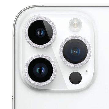 Защитное стекло на камеру Diamonds Lens для iPhone 15 PRO | 15 PRO MAX Silver - ash-mobile.com.ua - фото 1