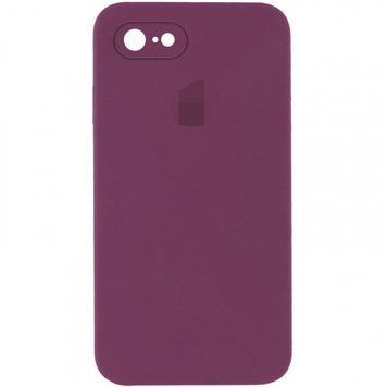Чехол Silicone Case FULL+Camera Square для iPhone 7 | 8 | SE 2 | SE 3 Plum - ash-mobile.com.ua - фото 1