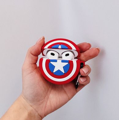 Чохол 3D для AirPods 3 Shield Captain America - ash-mobile.com.ua - фото 4