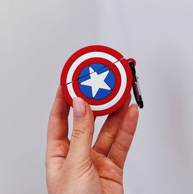 Чохол 3D для AirPods 3 Shield Captain America - ash-mobile.com.ua - фото 2