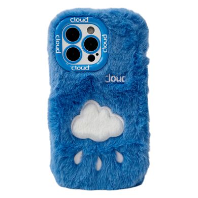 Чохол Fluffy Cute Case для iPhone 15 PRO Cloud Blue - ash-mobile.com.ua - фото 1