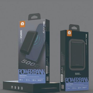 Портативна Батарея WUW Y88 MagSafe 5000mAh з магнітною бездротовою зарядкою Black купити