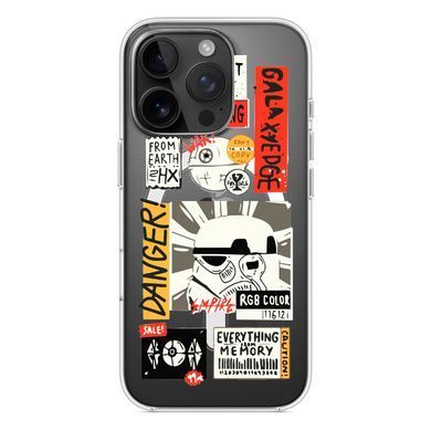 Чохол прозорий Print STARWARS with MagSafe для iPhone 17 PRO Stormtrooper