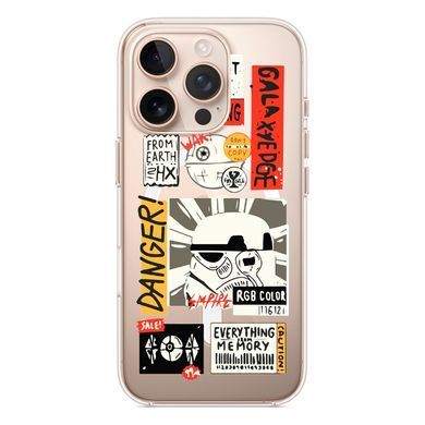 Чохол прозорий Print STARWARS with MagSafe для iPhone 17 PRO Stormtrooper