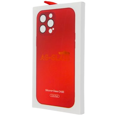 Чохол AG-Glass Matte Case для iPhone 12 PRO MAX Cola Red купити
